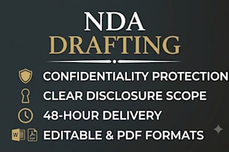draft a custom mutual and one way nda agreements for startups and freelancers