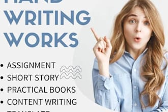 do assignment work hand writting and typing