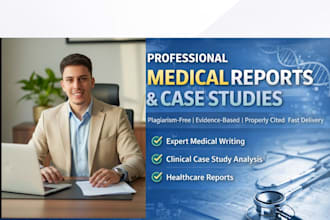 professionally write medical reports and case studies
