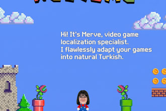 provide professional turkish video game localization