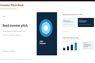 design a professional powerpoint presentation, pitch deck, or business deck