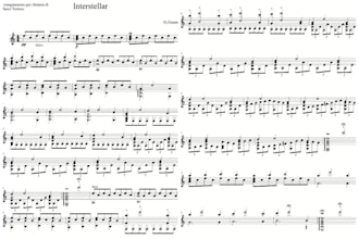 create a classical guitar score from your melody