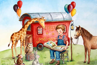 illustrate childrens book illustration watercolor