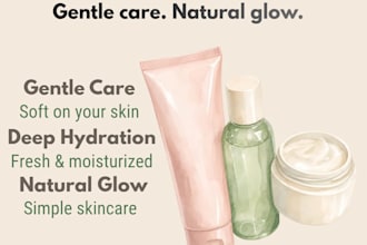 design professional skincare and beauty social media posts