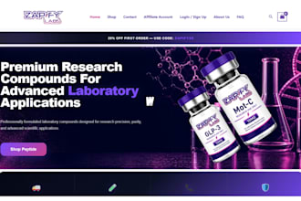 develop peptide website biotech peptide store