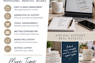 provide virtual executive support and travel planning
