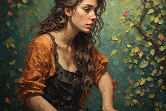 create oil painting, digital oil painting