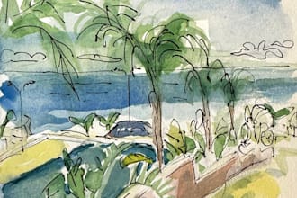 create custom watercolor paintings