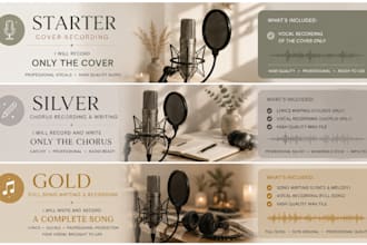 write, sing and record professional vocals for your song