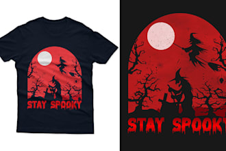create custom retro halloween t shirt design for brands
