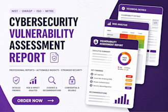 write cybersecurity vulnerability assessment reports