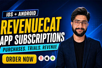 integrate revenuecat in app purchase subscriptions for ios and android