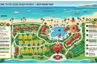 create wayfinding, directory, and directional maps for any property