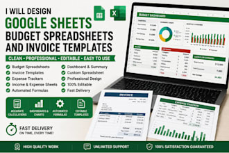 design google sheets budget spreadsheets and invoice excel templates fast
