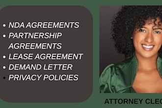 be your corporate business lawyer for contracts, agreements and legal documents