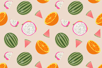 draw custom seamless patterns