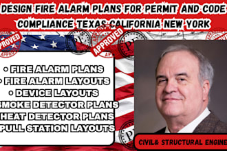 design fire alarm plans for permit and code compliance texas california new york