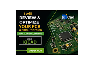 review and optimize your pcb and circuit design   for manufacturing using kicad