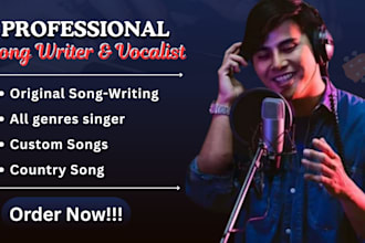 write a custom song with lyrics melody country vocals