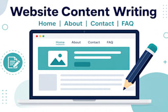 write SEO website content for your home, about, contact