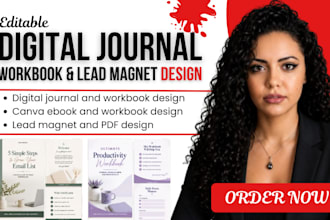 turn your content into a professional digital journal workbook lead magnet pdf