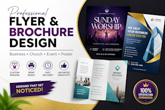 design business, event poster or flyer design in 24 hours