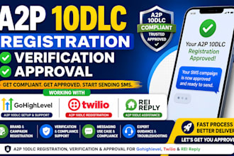 a2p 10dlc registration, verification, approval on gohighlevel, twilio, rei reply