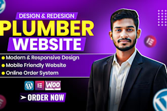 design modern plumbing website for more leads