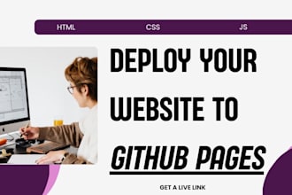 deploy your HTML CSS website to github pages