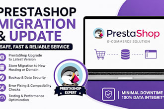 migrate, update, or upgrade your prestashop store safely
