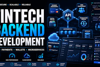 develop a scalable fintech backend with microservices apis payment integration