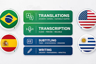 do translation and writing projects