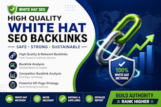 build high quality white hat SEO backlinks for your website