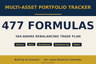 build a portfolio tracker in excel with rebalancing