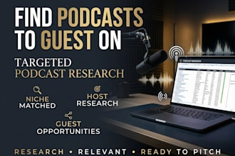 research podcasts for you to guest on