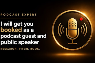get you booked as a podcast guest and public speaker
