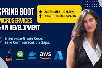 develop scalable java spring boot backend microservices