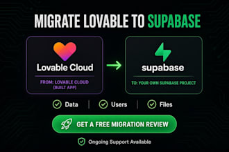 migrate your lovable cloud app to your own supabase