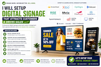 create digital signage that attracts customers drives sales yodeck screencloud
