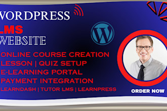 setup elearning website with tutor lms, buddyboss, learndash, masterstudy, lms