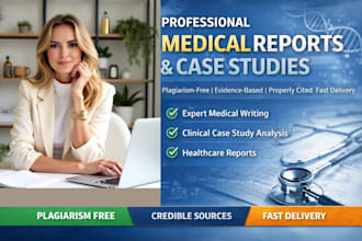 professionally write medical reports and case studies