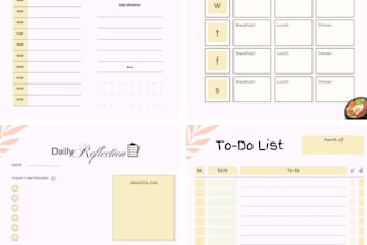 design printable planners for your etsy shop