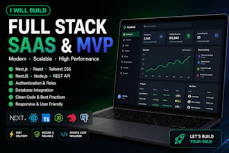 build a full stack saas mvp with next js and node js