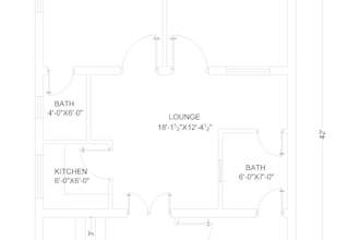 create professional 2d house floor plans and architectural drawings