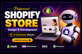 design a 3d shopify store or ecommerce website