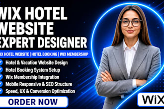 build redesign wix hotel and vacation website wix membership and booking website