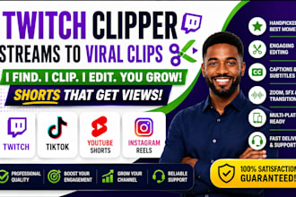 clip your twitch kick or livestream into tiktok, reels and youtube short clipper