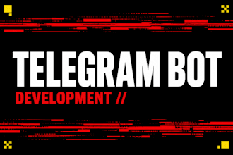 create a custom telegram bot with python