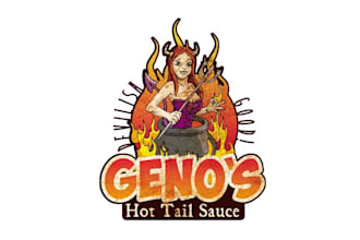 make devilishly good logo for a great cocktail sauce