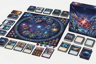 design custom board game card game tabletop game cards box mockup board game art